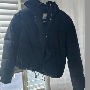 Zara Black Puffer Jacket